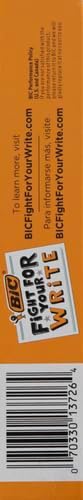 BIC Round Stic Grip Xtra-Comfort Medium Ball Point Pen, Black, 24 Pack
