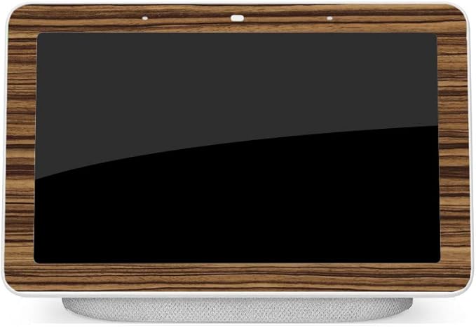 MightySkins Skin Compatible with Google Home Hub - Dark Zebra Wood | Protective, Durable, and Unique Vinyl Decal wrap Cover | Easy to Apply, Remove, and Change Styles | Made in The USA