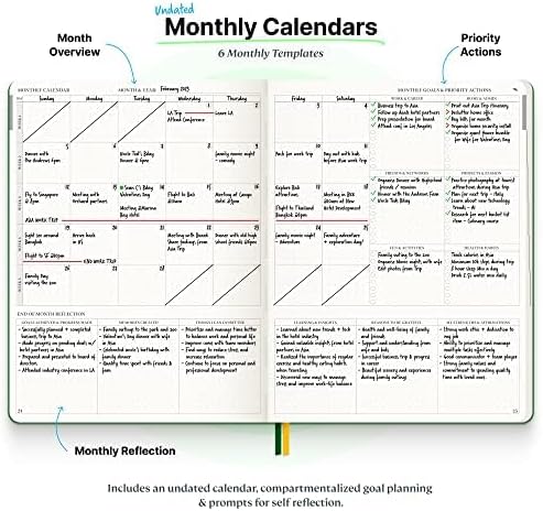 Purpose Planner Notebook B5 7.5”x9.8” Undated Daily Planner 2024-2025 Daily Weekly and Monthly Productivity Goal Setting Tool for Work Home ADHD Planner for Adults Self Care Journal (Purple Hardcover)