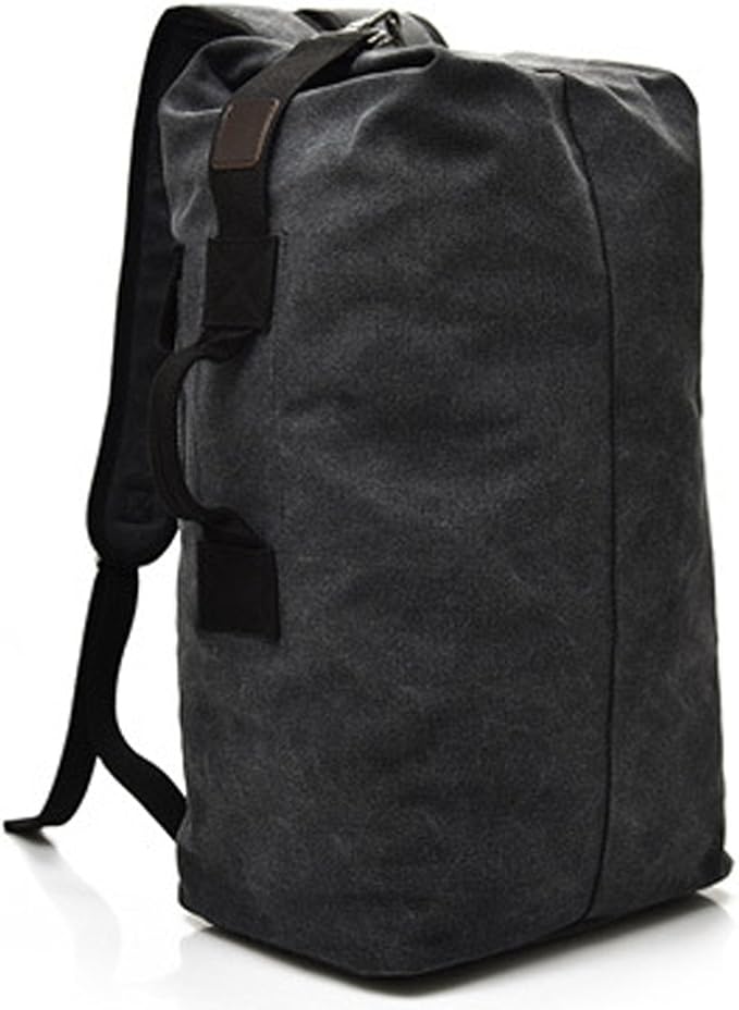 Military Duffel Bag Top Load Double Strap Canvas Backpack Army Travel Big Size