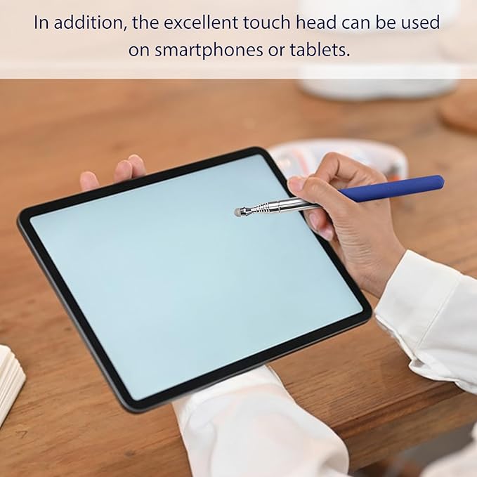 2 Pack Retractable Teacher Pointer ππ.π'', Pointer Stick with π¦πππΉππ Smooth Sensitive Tablet Pen Stylus Pen, Teacher Coach Presenter Pointer