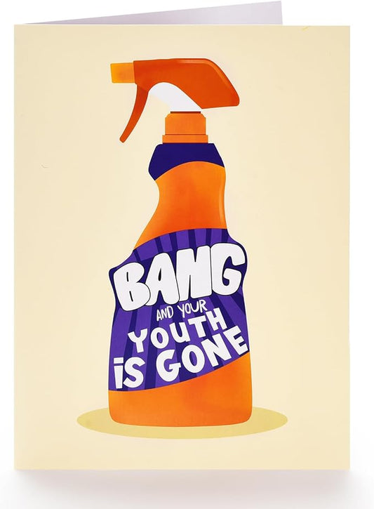 Funny Birthday Cards for Women Men, Sarcastic Birthday Age Cards for Husband Wife, You’re Old Birthday Card for Brother Sister, Your Youth is Gone Greeting Card for Him Her