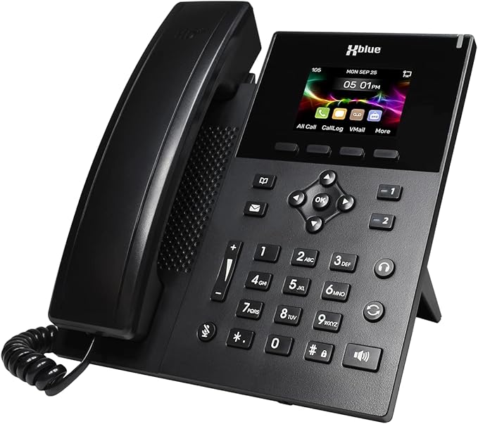 XBLUE QB1 System Bundle with 6 IP5g IP Phones Including Auto Attendant, Voicemail, Cell & Remote Phone Extensions & Call Recording