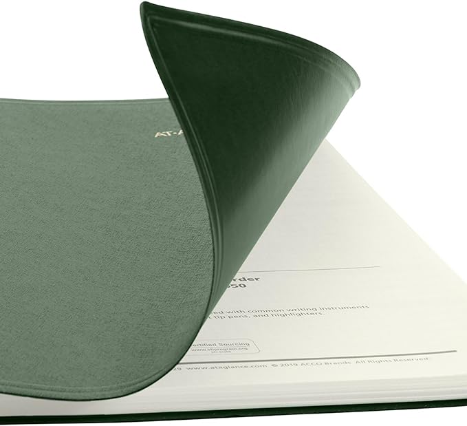 AT-A-GLANCE 2025 Planner, Monthly, 9" x 11", Large, Recycled, Green (70260G6025)