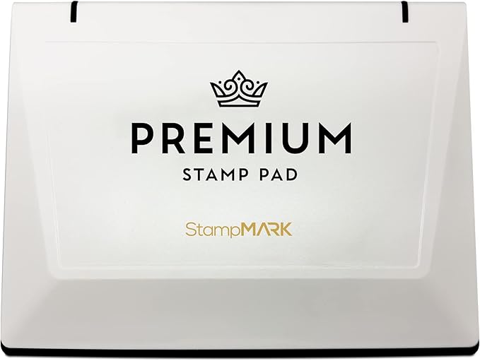 Premium Stamp Pad Extra Large Size 6" x 8" - for Traditional Rubber Stamps - Felt Pad Green Color
