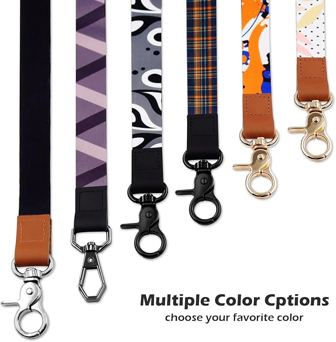 Lanyard, Long Neck Lanyard Key Lanyard, Id Badge Lanyard for Women and Men, Cute Cool Lanyard Strap for Car Keys, Card Holder, Whistle, Keychain, Wallet (Pink)