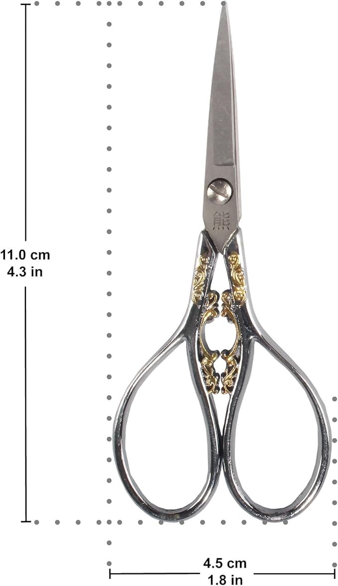 JubileeYarn Scrollwork Embroidery Craft Scissors - Assortment - 9 Scissors