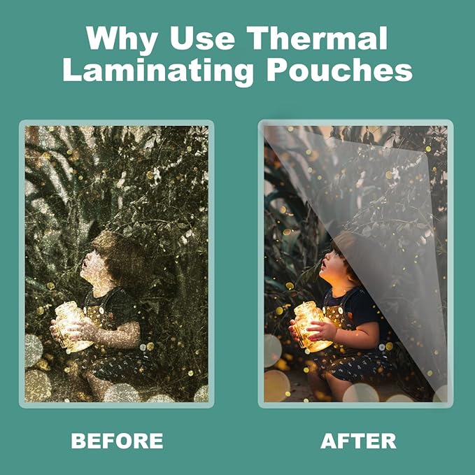 BESTEASY Thermal Laminating Pouches, 5 mil Thick, Clear 9 x 11.5 Inch Laminating Sheet Paper for Laminator, Holds 8.5 x 11 Inch Letter Size Sheets(4000 Pack)