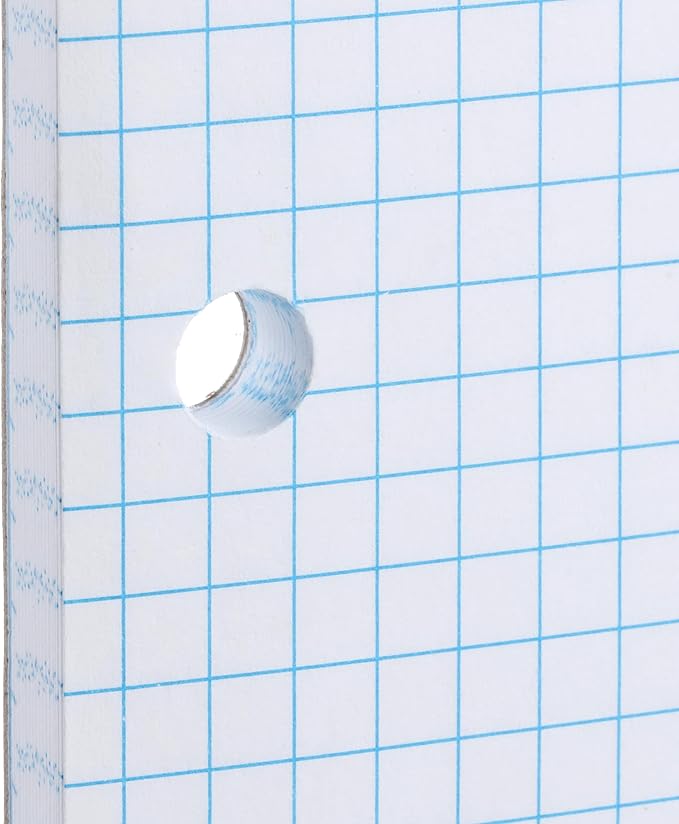 Mr. Pen- Graph Paper, 2 Pack of 55 Sheets, 8.5"x11", 5x5 (5 Squares Per Inch), 3-Hole Punched, Graphing Paper, Grid Paper Pad, Math Graph Paper Pad, Drafting Paper, Computation Pads, Math Paper