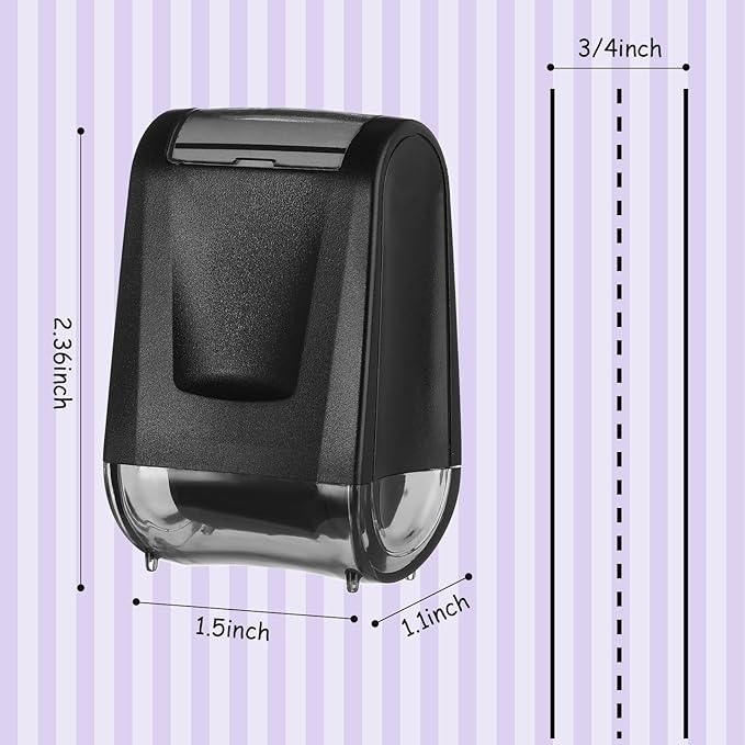 Sherr 2 Handwriting Line Stamp Roller Dashed Handwriting Lines Practice Roller Stamp for Kids, Teachers Kindergarten Education Classroom Back to School Need(2.72 x 2.44 x 1.54 Inch,Black)