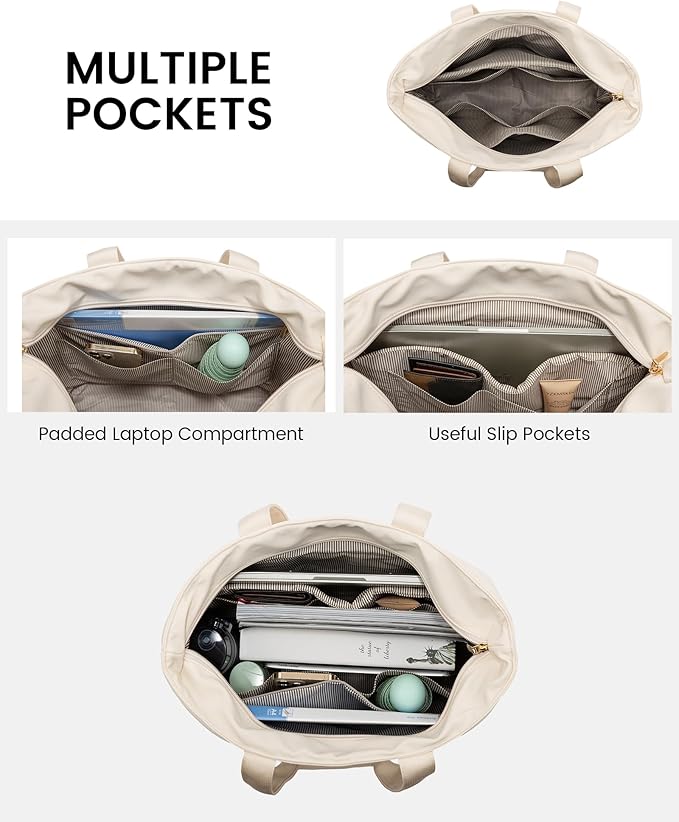 LOVEVOOK Tote Bag for Women,Lightweight Work Bag for Teacher, 15.6 Inch Laptop Bag,Large Shoulder Bag