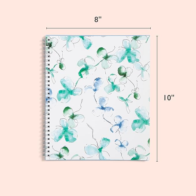 Blue Sky 2025 Monthly Planner Calendar, January 2025 - December 2025, 8" x 10", Flexible Frosted Cover, Laminated Tabs, Wirebound, Storage Pocket, Lindley (Lindley- 2025, 8" x 10")