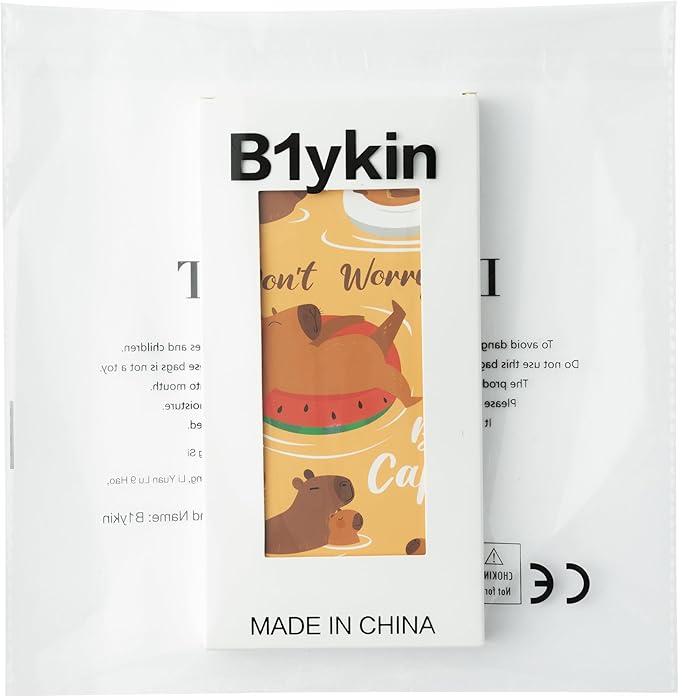 B1ykin Sticky Notes Set - Cartoon Theme Cute Self-Stick Notes Pad Teacher Appreciation Gifts, Self-Adhesive Writing Memo Pages Sticky to Do Notepad for Kids Employee School Office (Capybara)