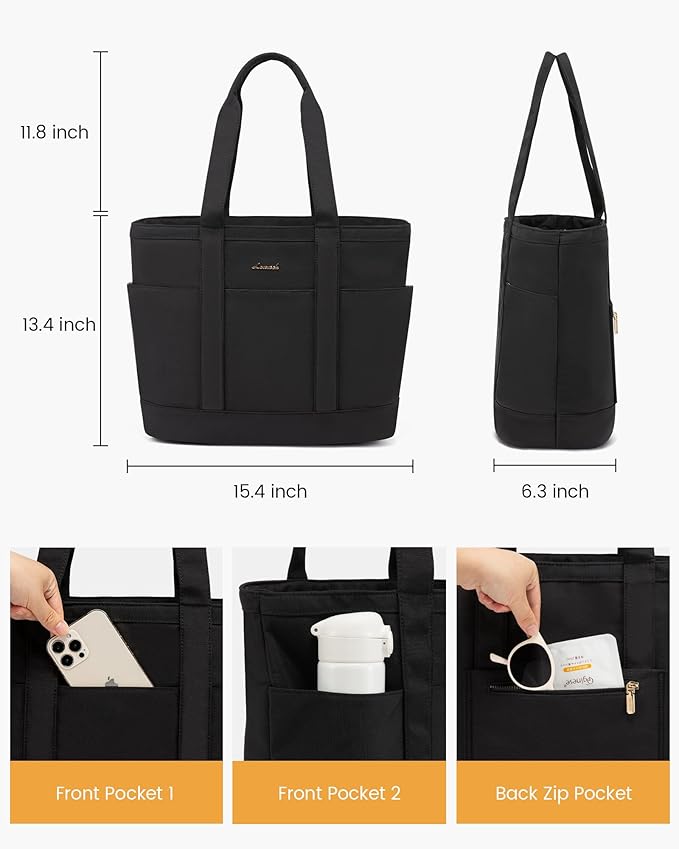 LOVEVOOK Tote Bag for Women,Lightweight Work Bag for Teacher, 15.6 Inch Laptop Bag,Large Shoulder Bag