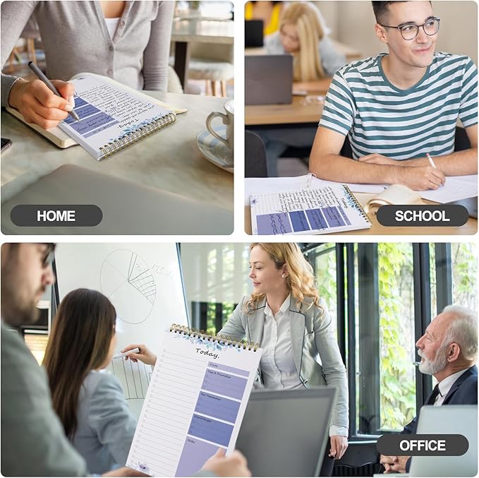 To Do List notepad - To Do List Notebook for Work with 52 Sheets, Undated Daily Planner Perfect for Daily Tasks and Goal Setting, To Do List Notepad Suitable for Office, Desk, Classroom,