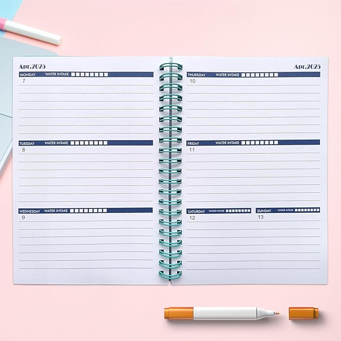 Cheneyboo Planner 2024-2025 - Monthly Weekly Daily Planner 2024-2025, July 2024- December 2025 Planner 18 Month Planner, 5.2"x7.5" Spiral Bound, Green