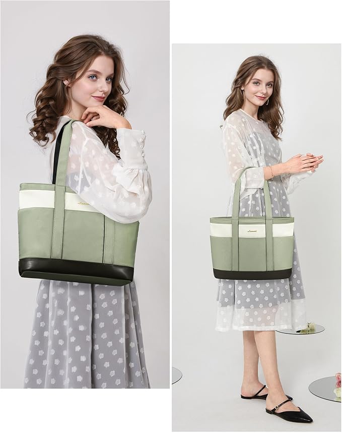 LOVEVOOK Tote Bag for Women,Lightweight Work Bag for Teacher, 15.6 Inch Laptop Bag,Large Shoulder Bag