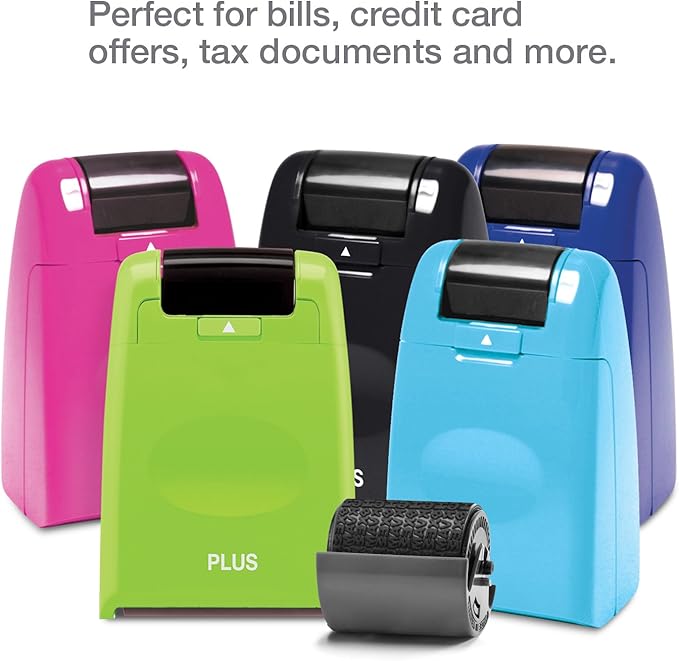 Plus Guard Your Id Roller Stamp, White
