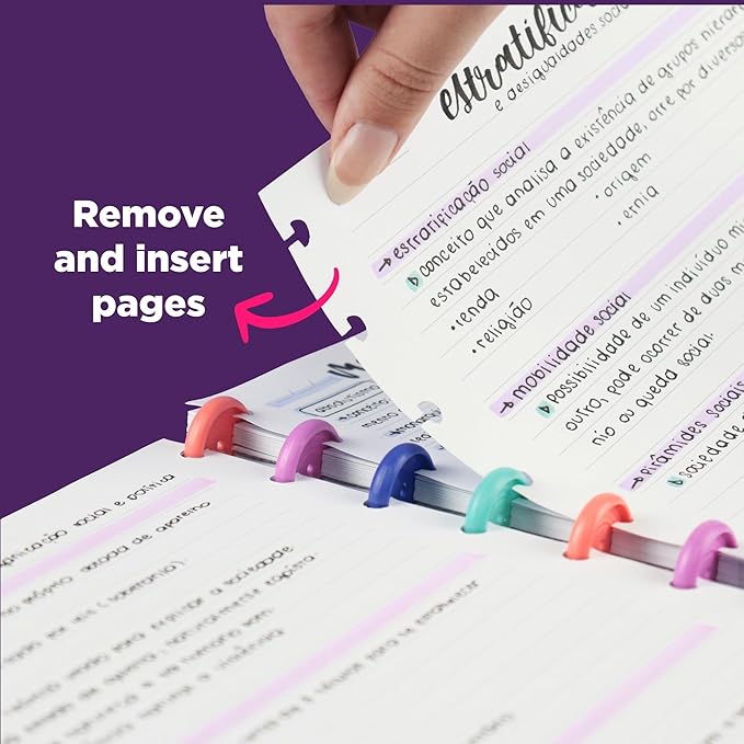 Discbound Notebook Rulled Refills Paper - 7.87" x 10.82" Paper for Custom Discbound Notebook, Planner or Daily Use – 90 GSM Custom Note-Taking System Discbound Inserts – 100 Sheets