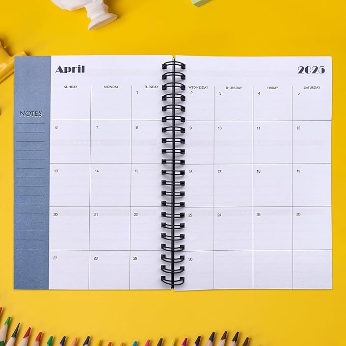 Cheneyboo 2024 Planner - Monthly Weekly Daily Planner 2024-2025, July 2024- December 2025 Planner 18 Month Planner, 7.5"x10.2" Spiral Bound, Black