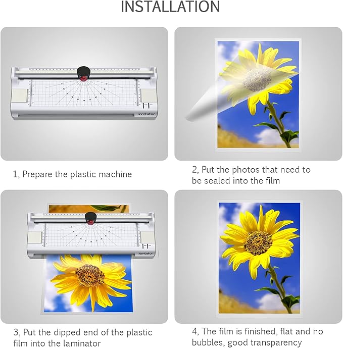 Laminator Machine 11X17 with 70 Letter Size Laminating Sheets for A3/A4/A6, 13Inch Wide Thermal Hot&Cold Lamination laminated 3-5mil for Office Home School Teacher Use,With Paper Cutter,Corner Rounder