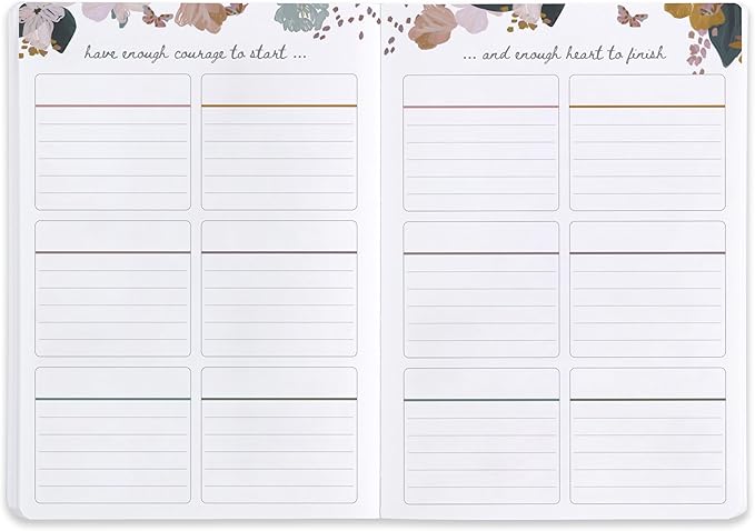 Erin Condren 2025 Softbound Life Planner (Jan - Dec 2025), A5 12-Month Weekly & Monthly Planner Journal, Horizontal Layout, Soft Cover, Layflat Binding, Bold Blooms Cover & Interior Design