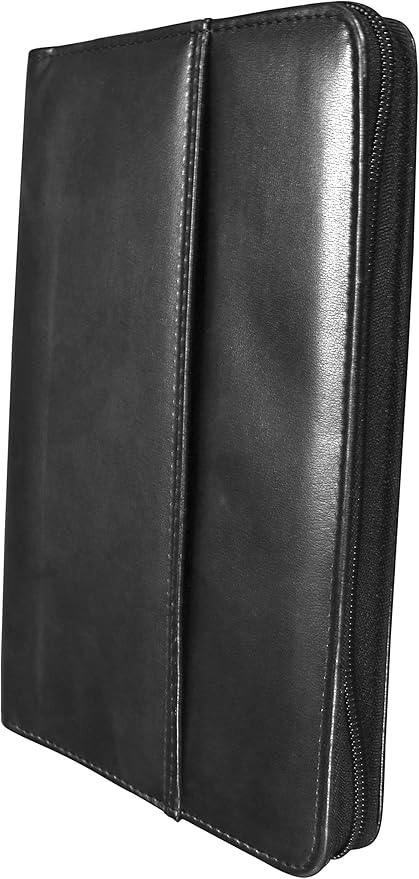 Iconikal Undated Monthly and Weekly Organizer Planner Calendar Portfolio, Black, 5 x 8-Inches