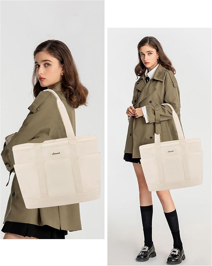 LOVEVOOK Tote Bag for Women,Lightweight Work Bag for Teacher, 15.6 Inch Laptop Bag,Large Shoulder Bag