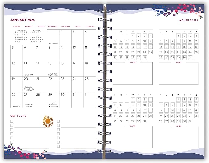 Goal Getter 2025 Weekly & Monthly Planner, 16-Month Lifestyle Planner: September 2024 - December 2025, 9" x 6" - Just Start