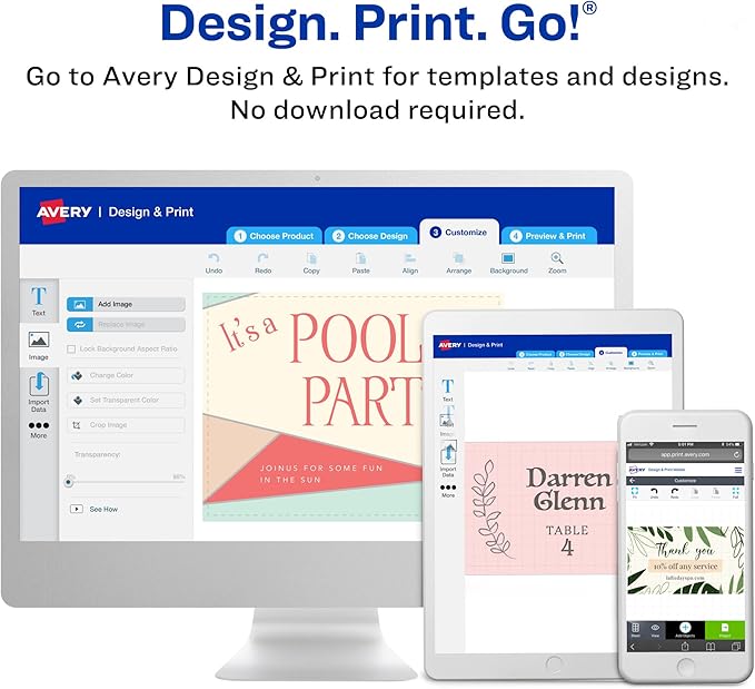 Avery Postcards with Rounded Corners and Sure Feed Technology, 3.5" x 5", Matte White, 100 Total, Laser/Inkjet Printable Cards (5625)
