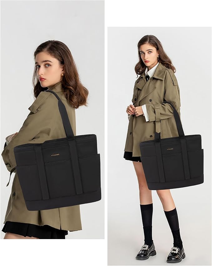LOVEVOOK Tote Bag for Women,Lightweight Work Bag for Teacher, 15.6 Inch Laptop Bag,Large Shoulder Bag