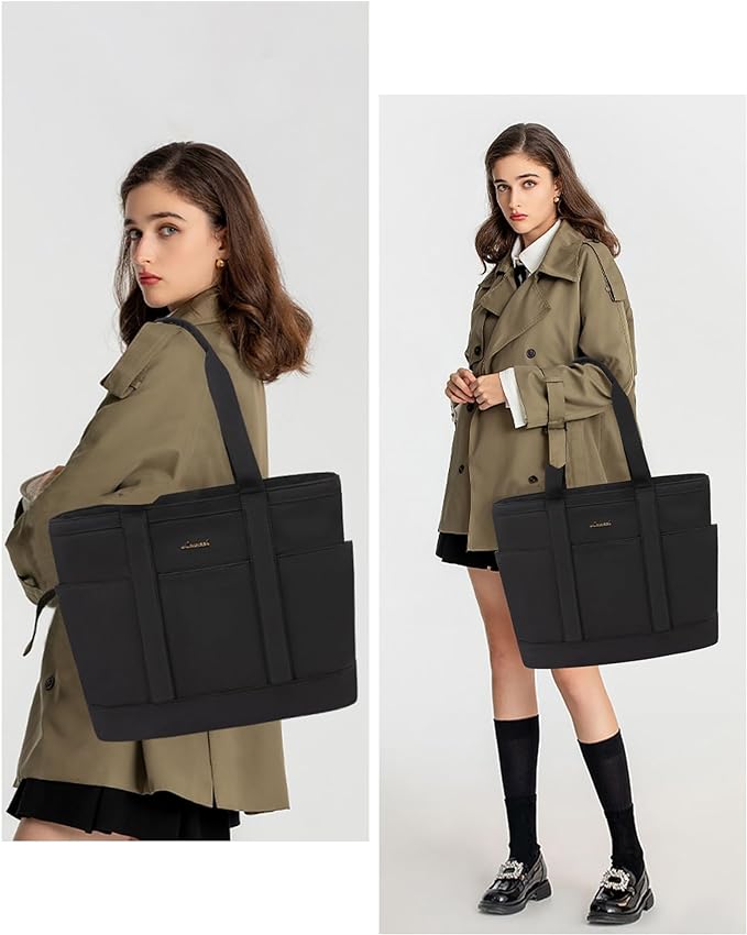 LOVEVOOK Tote Bag for Women,Lightweight Work Bag for Teacher, 15.6 Inch Laptop Bag,Large Shoulder Bag