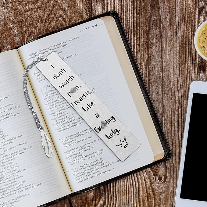 Metal Bookmarks for Women Book Lover Bookish Gifts,BookMarker with Chain for Birthday Christmas Valentines Gifts,with Exquisite Gift Box for Women Men Friends Teacher Classmate Book Lovers