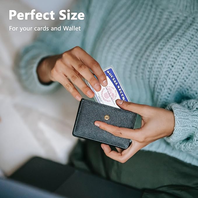 6 Pack Card Protector Social Security, Medicare, Credit & Driver's License Sleeve 3.8x2.32in