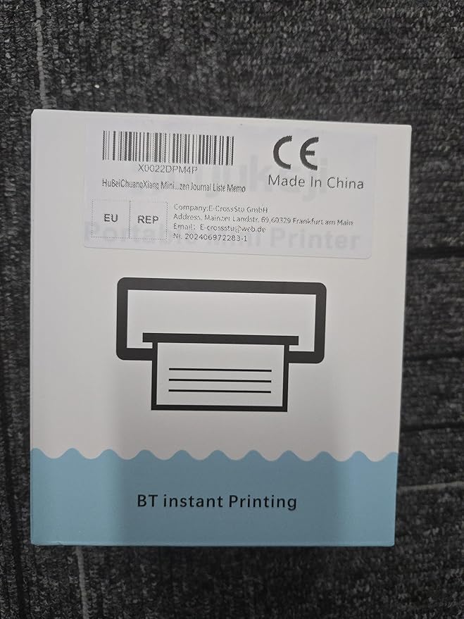 Mini Sticker Printer Building Block Bluetooth Smart Pocket Inkless Thermal Printer with 10 Rolls Paper,Colored Pen&Sticker for iOS&Android,Portable Receipt Printer for Photo Journal Notes Memo