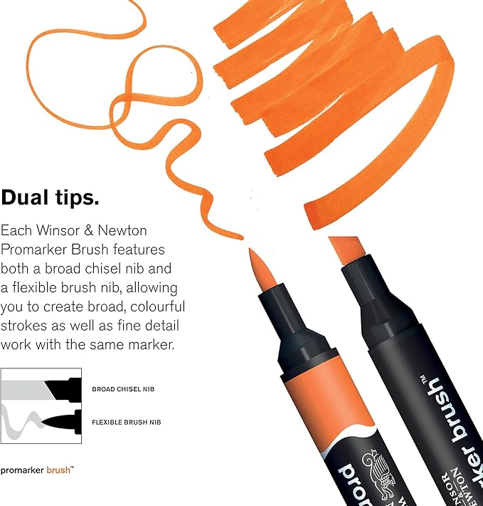 Winsor & Newton Promarker, Set of 24, Mixed Marker Set