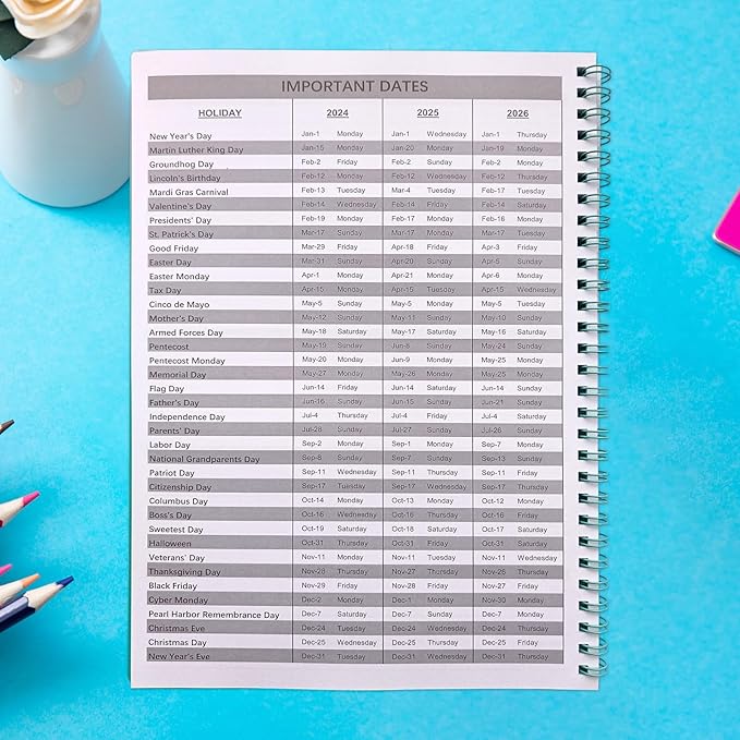 Cheneyboo 2024 Calendar Planner: July 2024-December 2025 Calendar Planner 2024-2025, 7.5"x10.2" Larger Size Planner with Double Inner Pocket, 18 Month Calendar Planner, Green