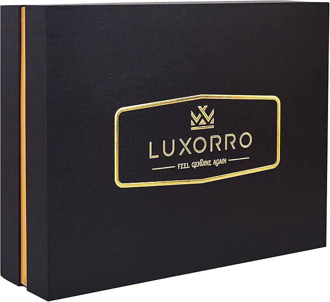 Luxorro Full-Grain Leather Briefcases for Men, Leather Laptop Briefcase For Men, Leather Bag, Leather Computer Bag For Men