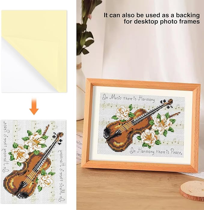 Self Stick Mounting Board 11 X 14 inch, for Cross Stitch, Photo Frame Backing (10 Pack)