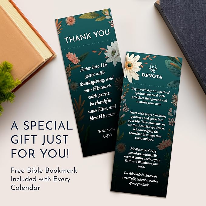 RYVE Inspirational Desk Calendar with Prayers, Blessings and Devotions - Christian Gifts for Women, Religious Gifts for Women, Inspirational Gifts for Women, Christian Desk Decor, Spiritual Gifts