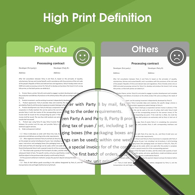 Thermal Paper, 8.27 x 11.69 Size, Thermal paper for portable printer Compatible with Hprt、Phomemo、Itari M08F MT800 Brother Pocket PJ763MFi Letter Thermal Printer Paper 200 sheet