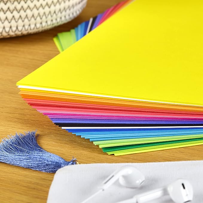 Astrobrights Colored Cardstock, 8.5” x 11”, 65 lb / 176 gsm, "Spectrum" 25-Color Assortment, 75 Sheets (80944-01)