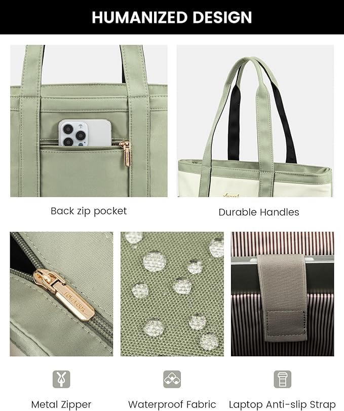 LOVEVOOK Tote Bag for Women,Lightweight Work Bag for Teacher, 15.6 Inch Laptop Bag,Large Shoulder Bag