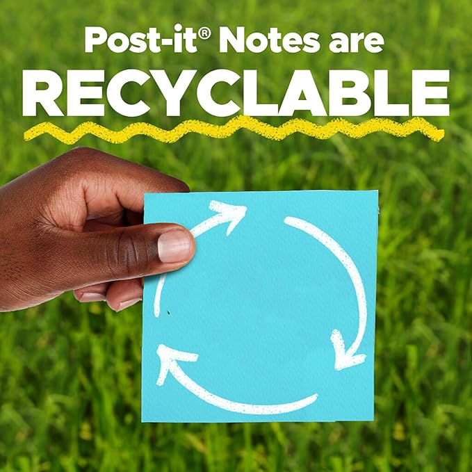 Post-it Mini Notes, 1 3/8 in. x 1 7/8 in., 4 Sticky Notes Pads, 50 Sheets per Pad, Poptimistic Collection, School Supplies and Office Products, The Original Post-it Note