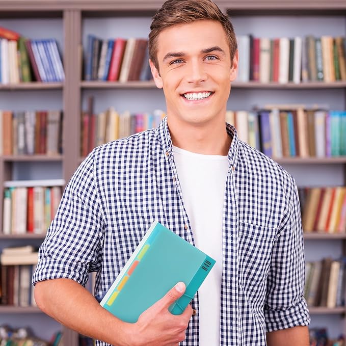 H4D 4x6 Index Card Case with 100 Heavyweight Ruled Index Cards and Dividers, Teal