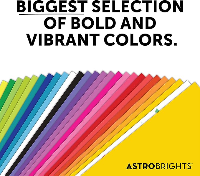Astrobrights Mega Collection, Colored Paper, Bright Green, 625 Sheets, 24 lb/89 gsm, 8.5" x 11" - MORE SHEETS! (91622)
