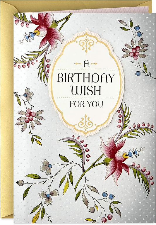 Hallmark Golden Thread Birthday Card (A Birthday Wish)