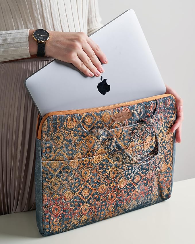 Maison d'Hermine Laptop Bag upto 13.5 inch Stain and water repellent Cotton canvas - Imperfection