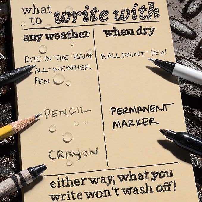 Rite In The Rain Side Spiral Notebook Tan