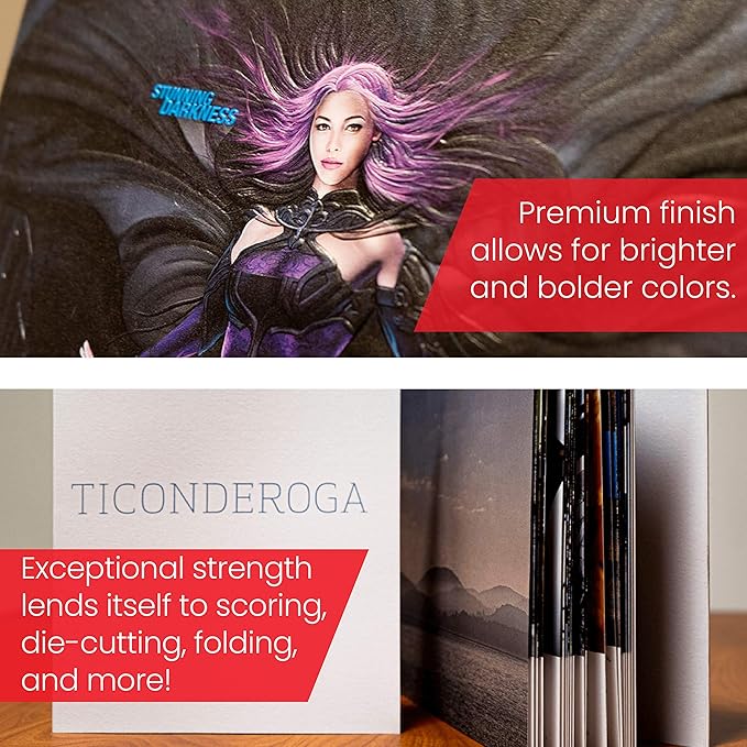 Accent Opaque White 19” x 13” Cardstock Paper, 100lb, 271gsm – 700 Sheets (4 Reams) – Premium Super Smooth Heavy Cardstock, Printer Paper for Ink Heavy Invitations, Cards, Menus, Images – 189039C